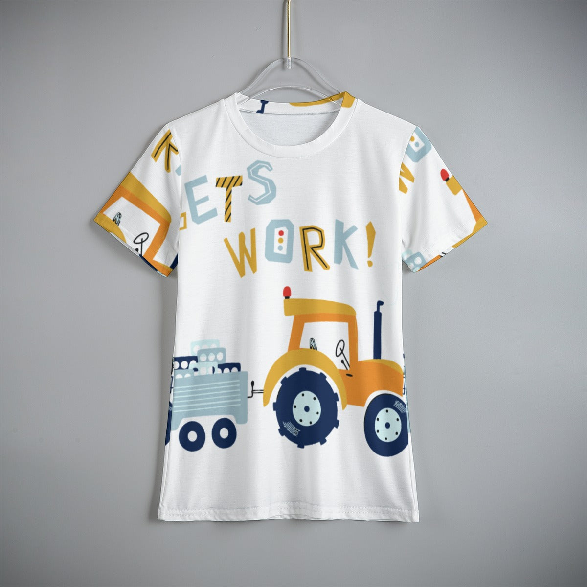 Grafica Kids Let's Work Print Kid's T-Shirt