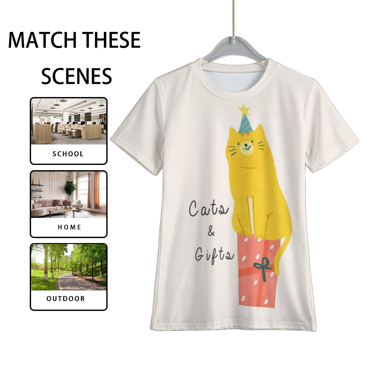Grafica Kids Cats & Gifts Print Kid's T-Shirt