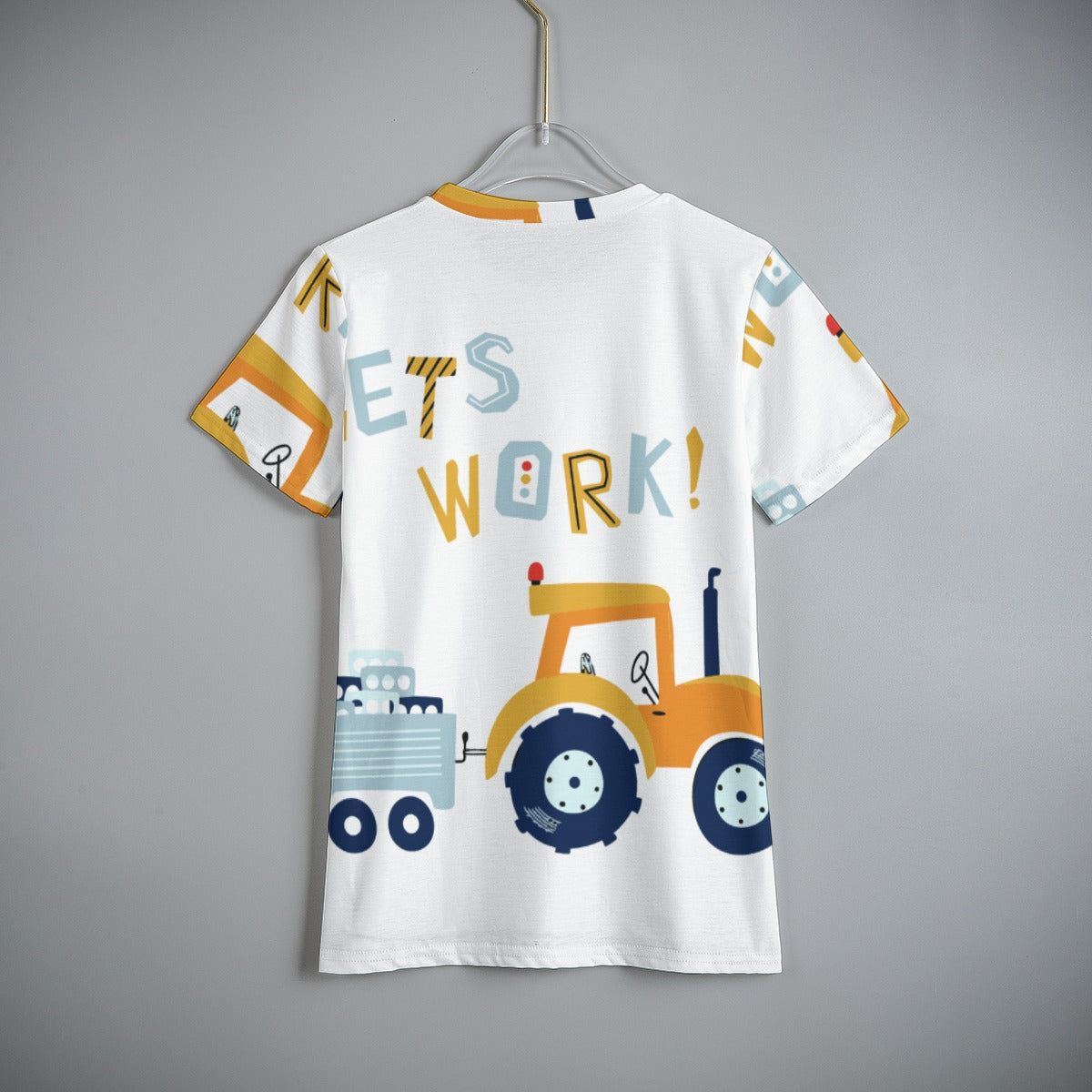 Grafica Kids Let's Work Print Kid's T-Shirt
