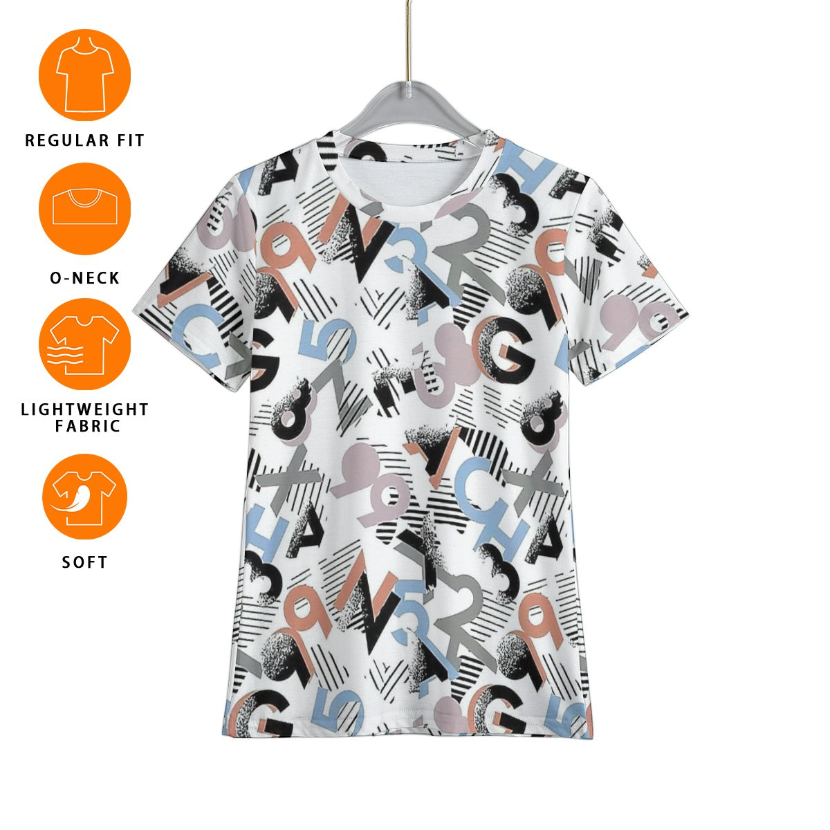 Grafica Kids Alpha Numeral Print Kid's T-Shirt