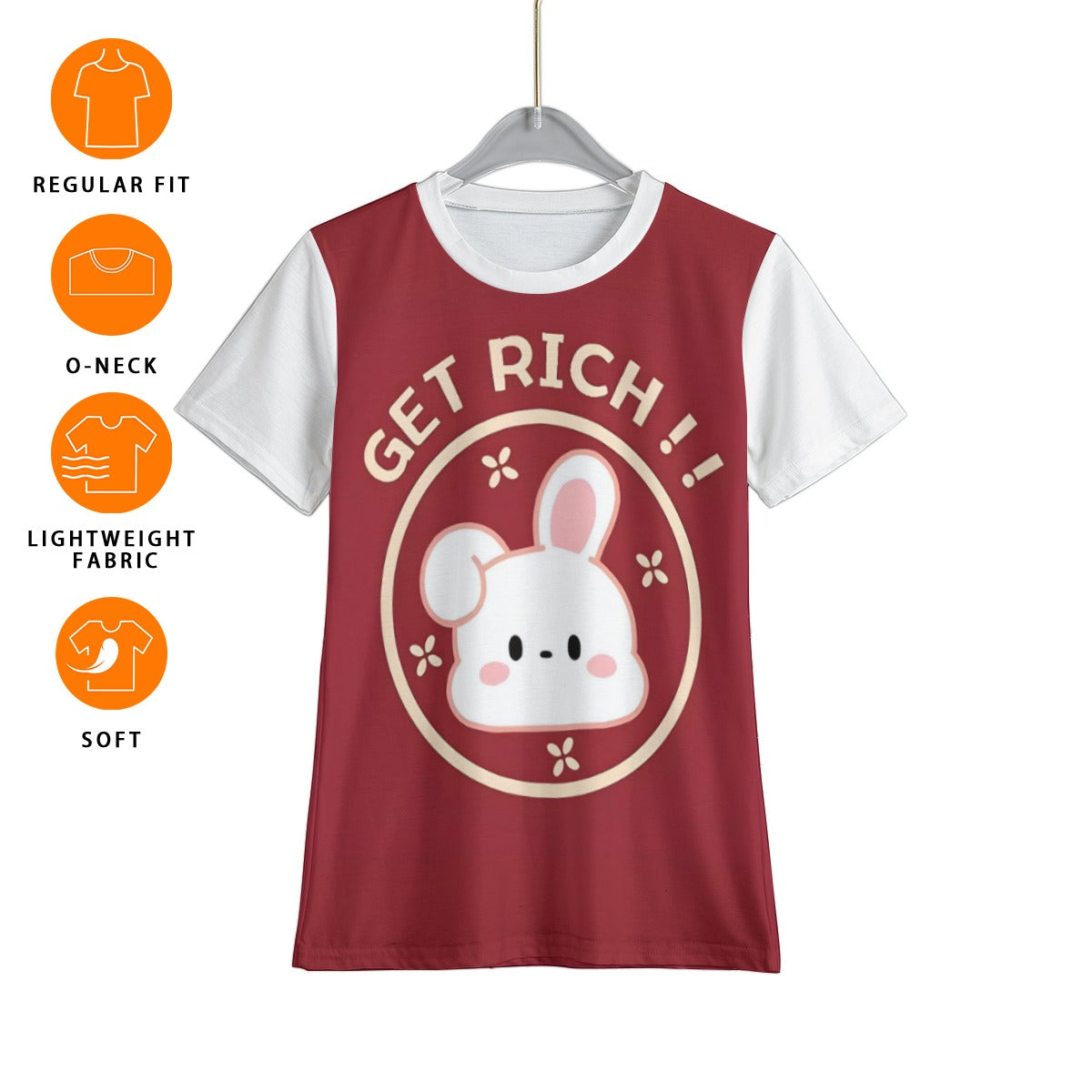 Grafica Kid's Get Rich Print Kid's T-Shirt
