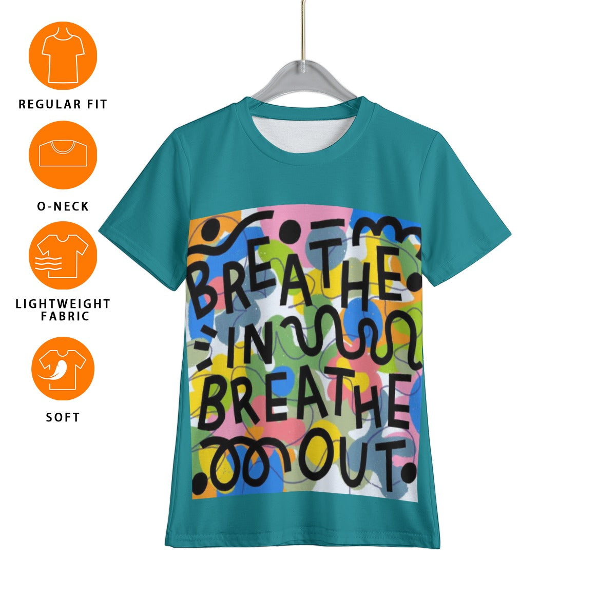 Grafica Kids Breathe Print Kid's T-Shirt