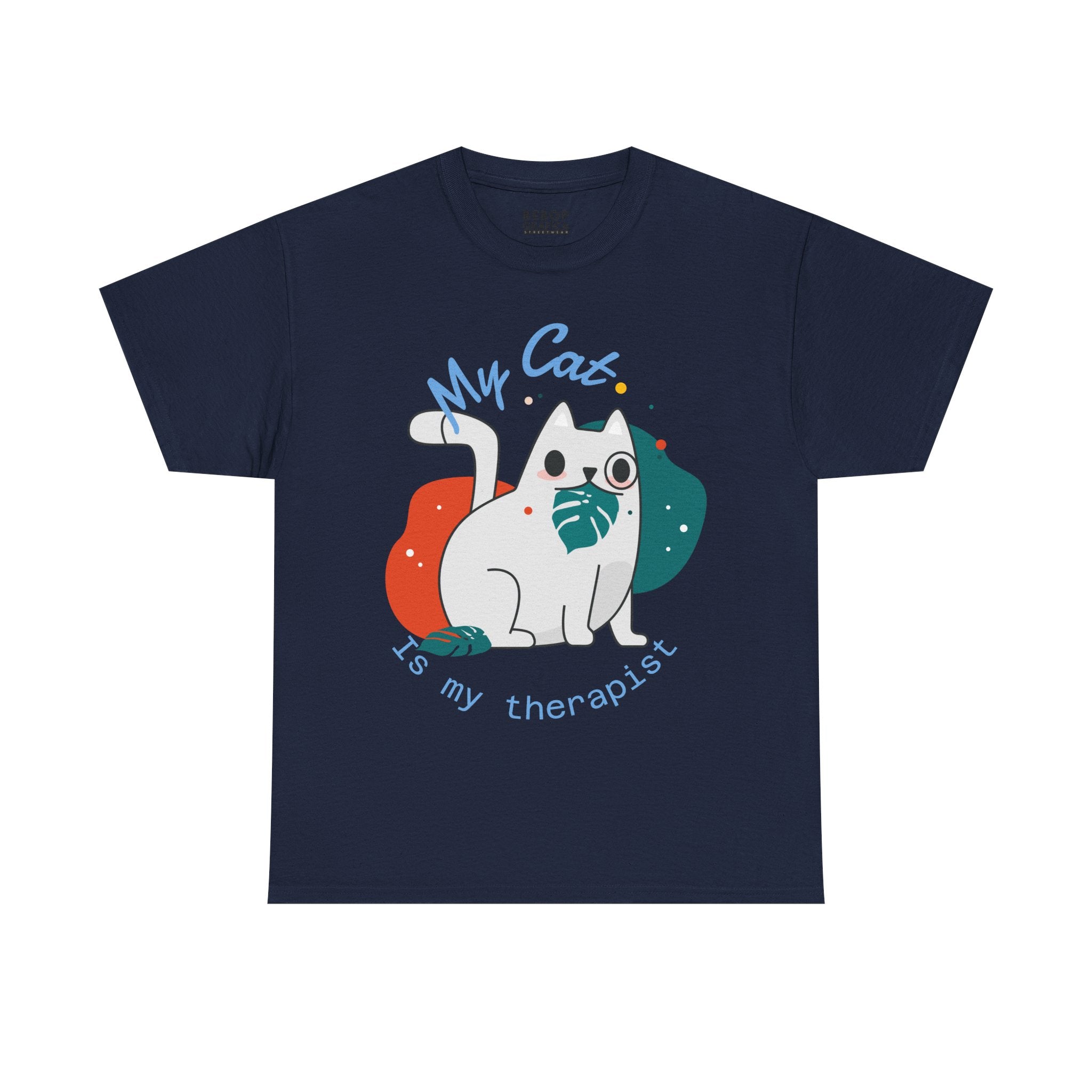 Cute Cat Therapist Tee, Funny Cat Lover Shirt, Gift for Cat Owners, Unisex Cotton Tee, Animal Therapy Apparel
