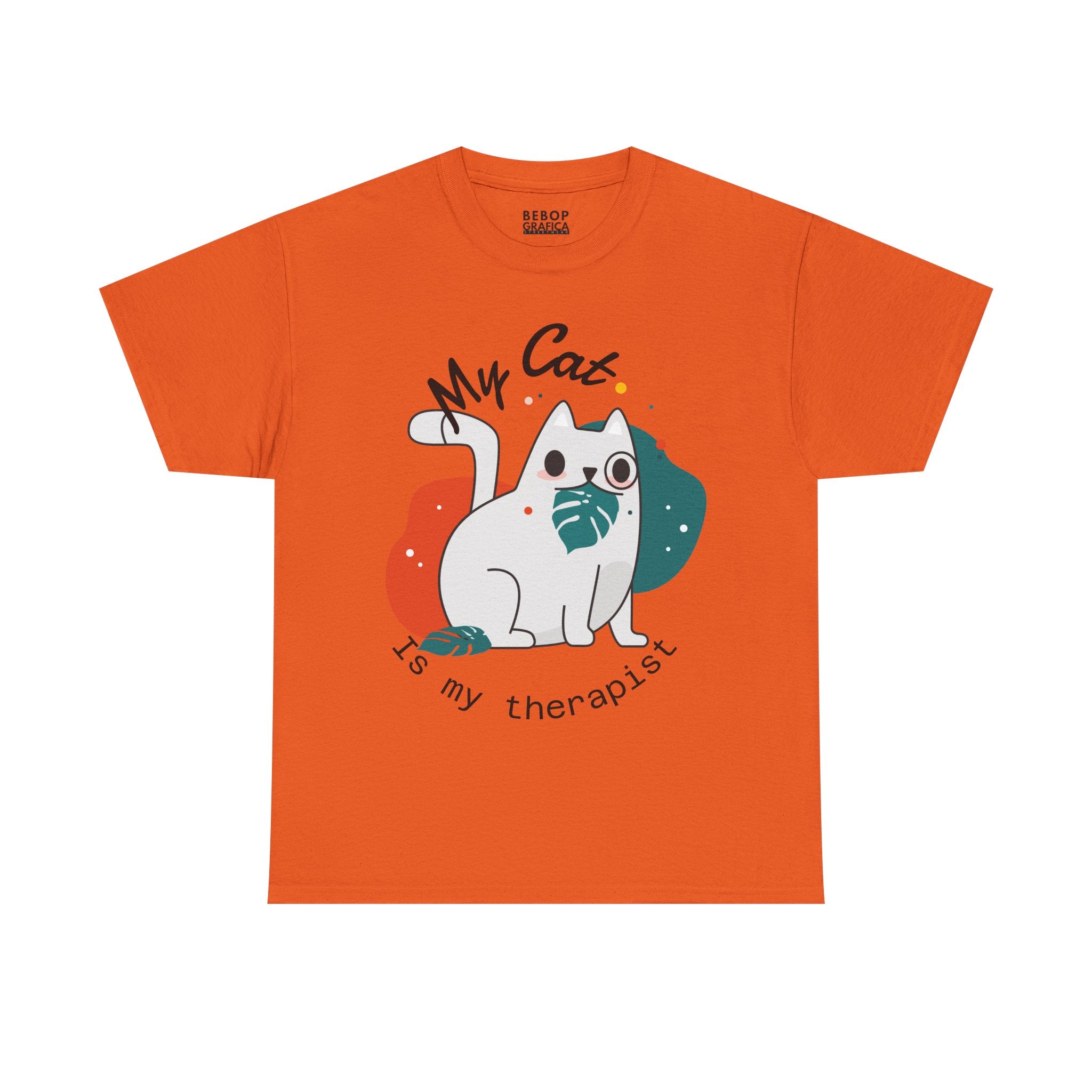 Cute Cat Therapist Tee, Funny Cat Lover Shirt, Gift for Cat Owners, Unisex Cotton Tee, Animal Therapy Apparel
