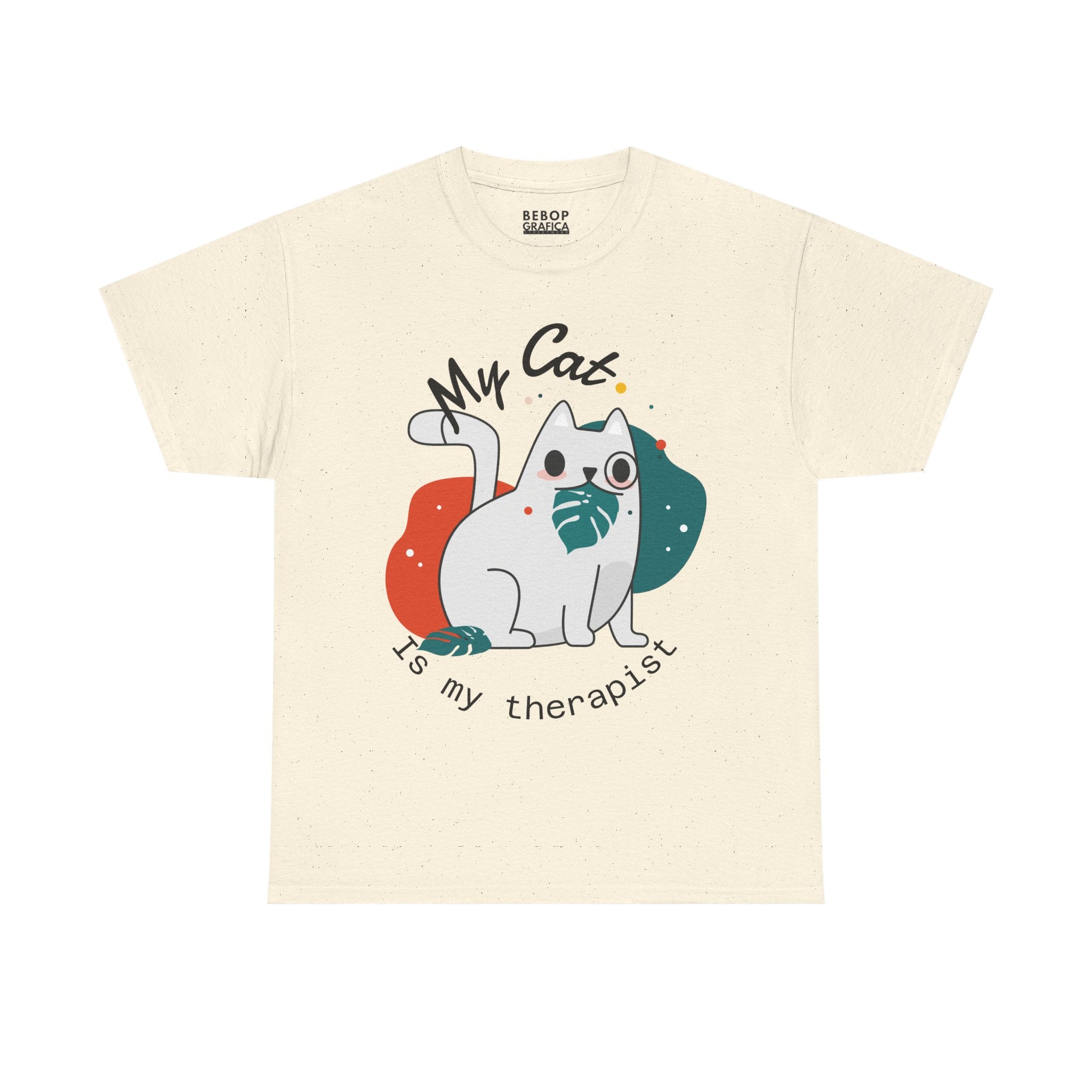 Cute Cat Therapist Tee, Funny Cat Lover Shirt, Gift for Cat Owners, Unisex Cotton Tee, Animal Therapy Apparel