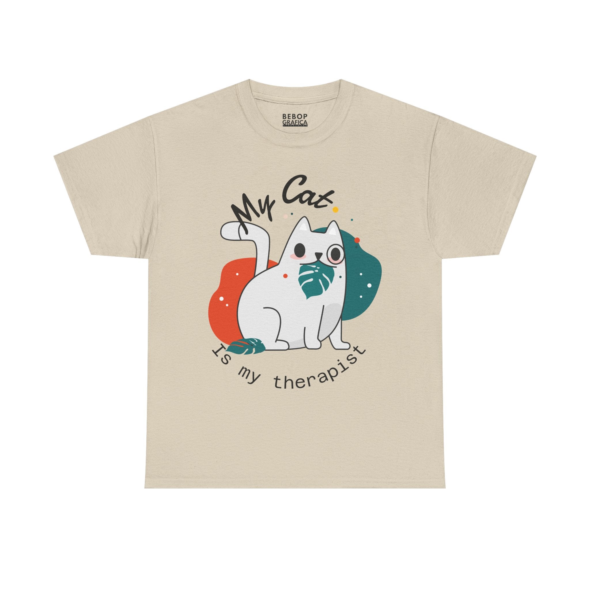 Cute Cat Therapist Tee, Funny Cat Lover Shirt, Gift for Cat Owners, Unisex Cotton Tee, Animal Therapy Apparel