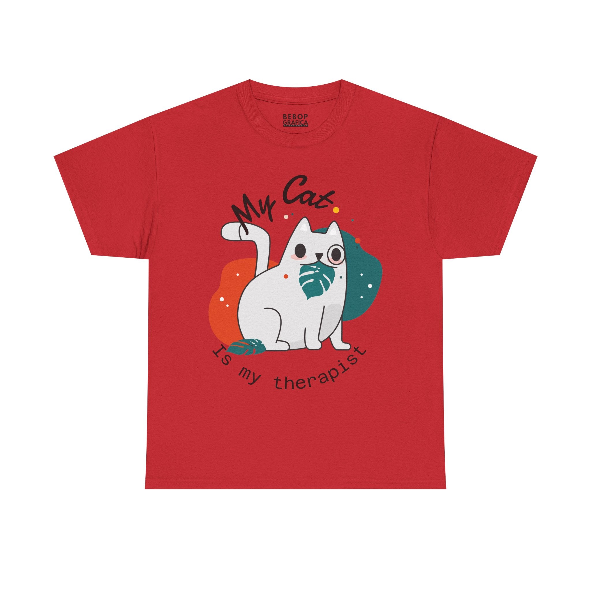 Cute Cat Therapist Tee, Funny Cat Lover Shirt, Gift for Cat Owners, Unisex Cotton Tee, Animal Therapy Apparel