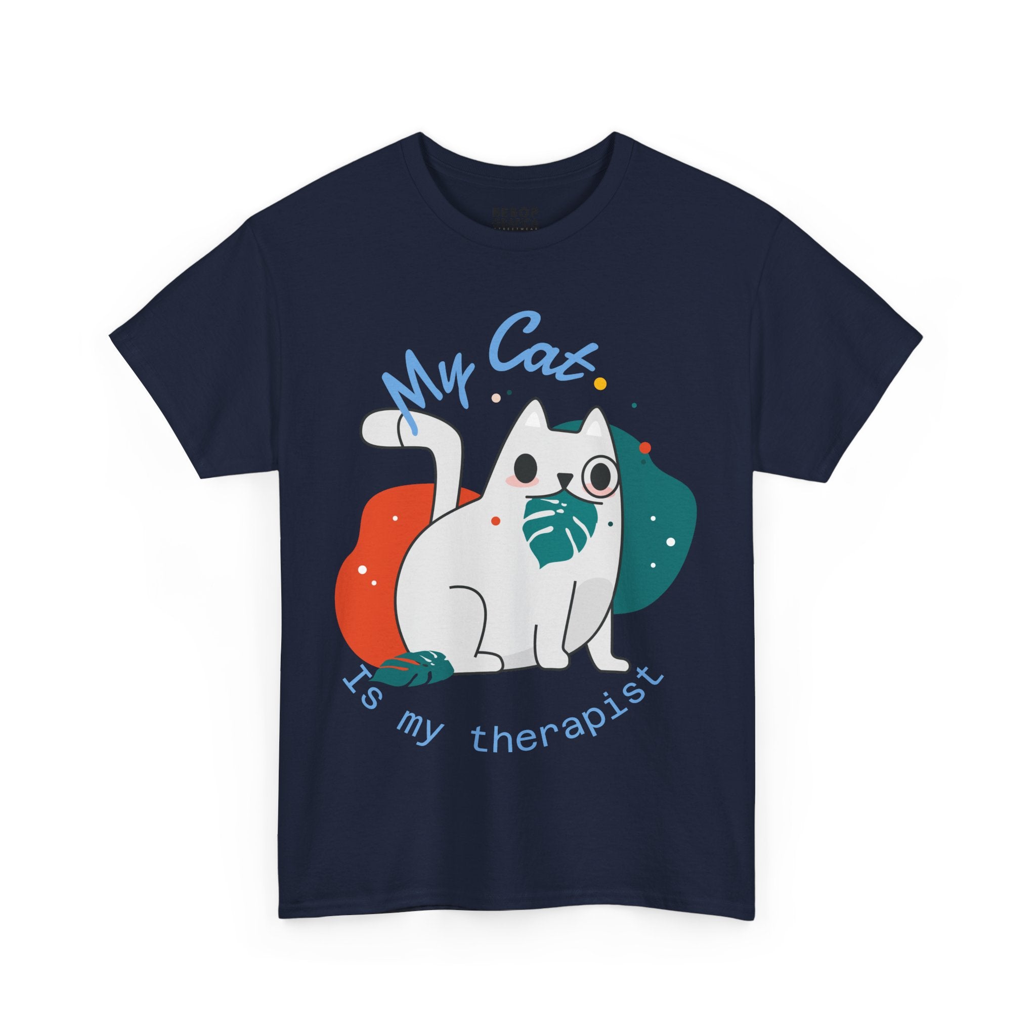 Cute Cat Therapist Tee, Funny Cat Lover Shirt, Gift for Cat Owners, Unisex Cotton Tee, Animal Therapy Apparel