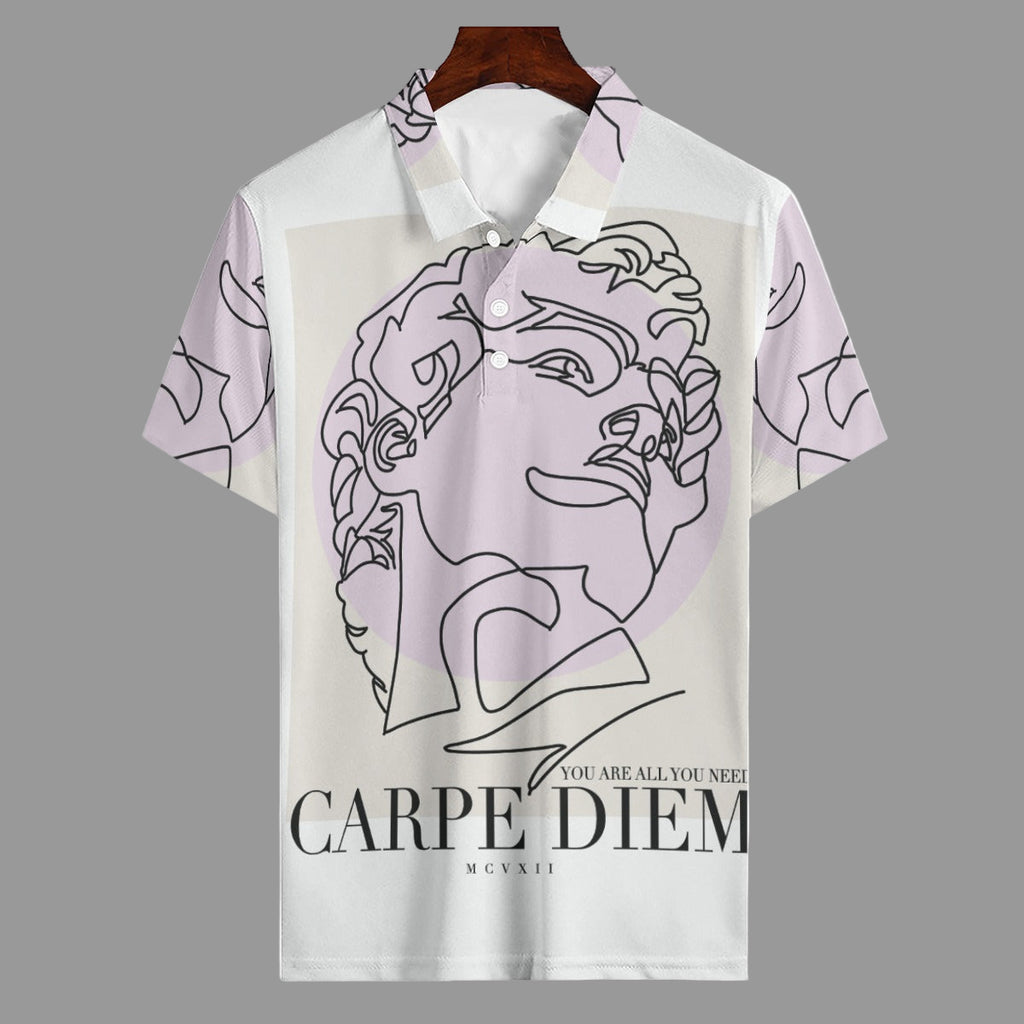 Grafica Carpe Men's Polo Shirt | 160GSM Waffle