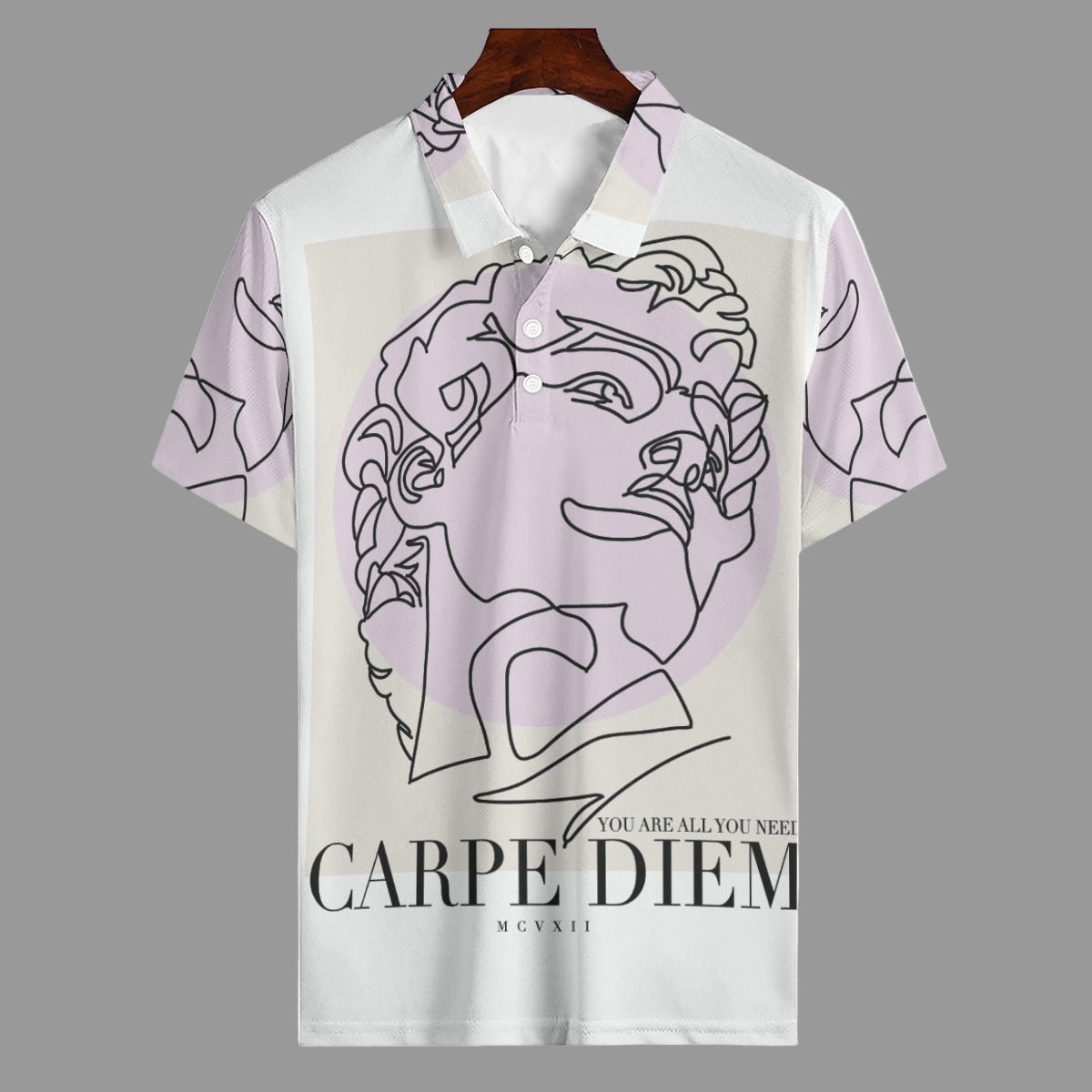 Grafica Carpe Men's Polo Shirt | 160GSM Waffle