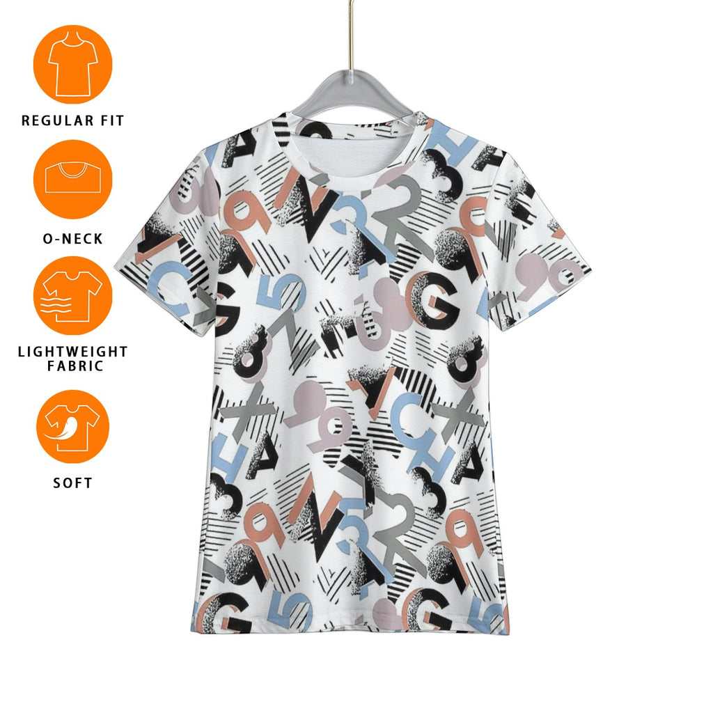 Grafica Kids Alpha Numeral Print Kid's T-Shirt