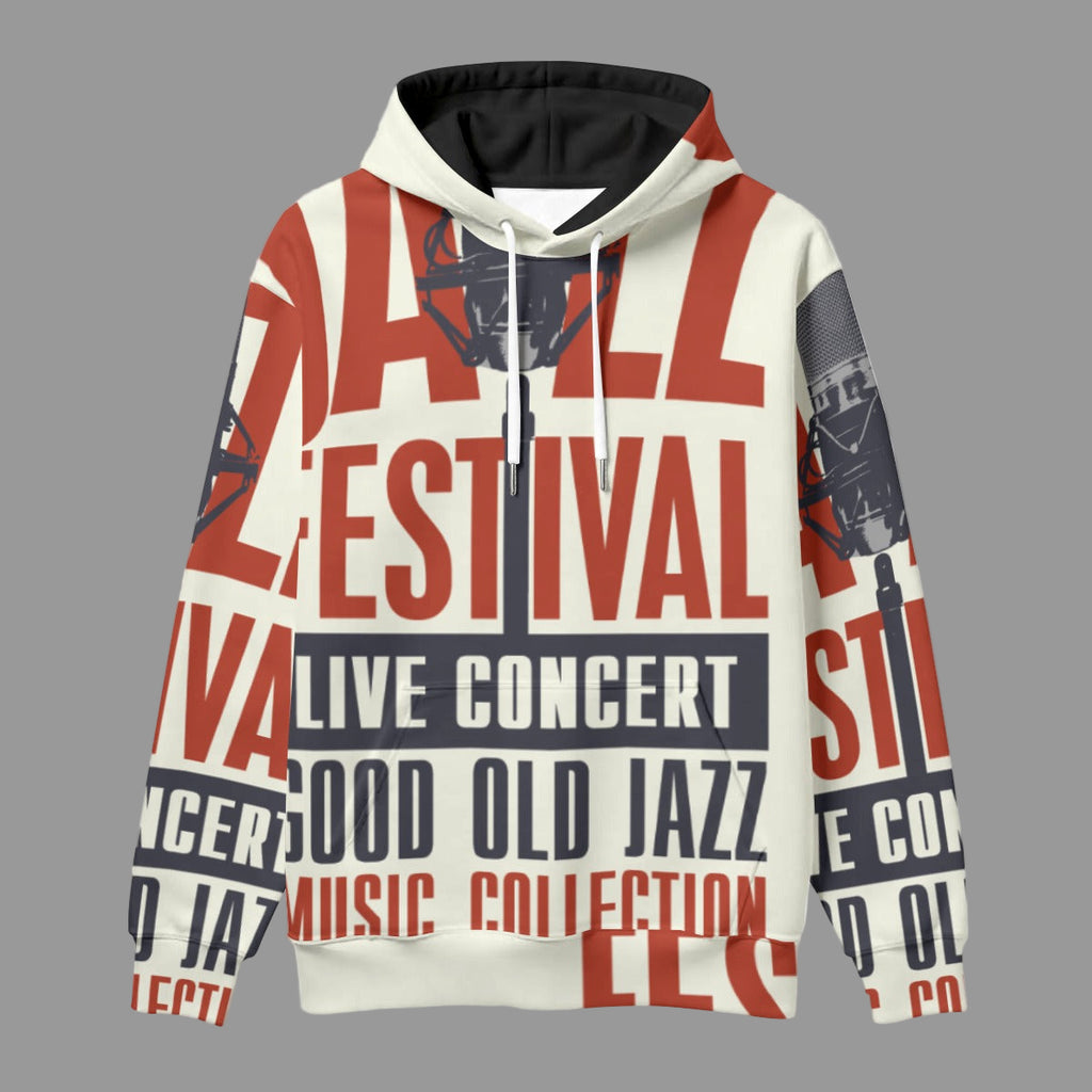 Grafica Festival Men's Thicken Pullover Hoodie