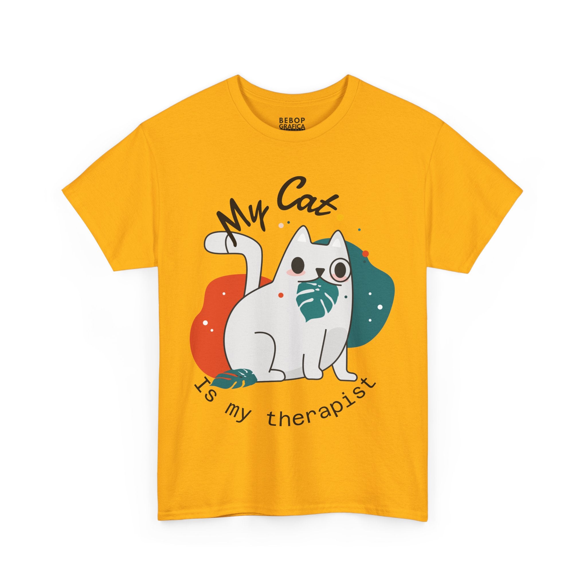 Cute Cat Therapist Tee, Funny Cat Lover Shirt, Gift for Cat Owners, Unisex Cotton Tee, Animal Therapy Apparel