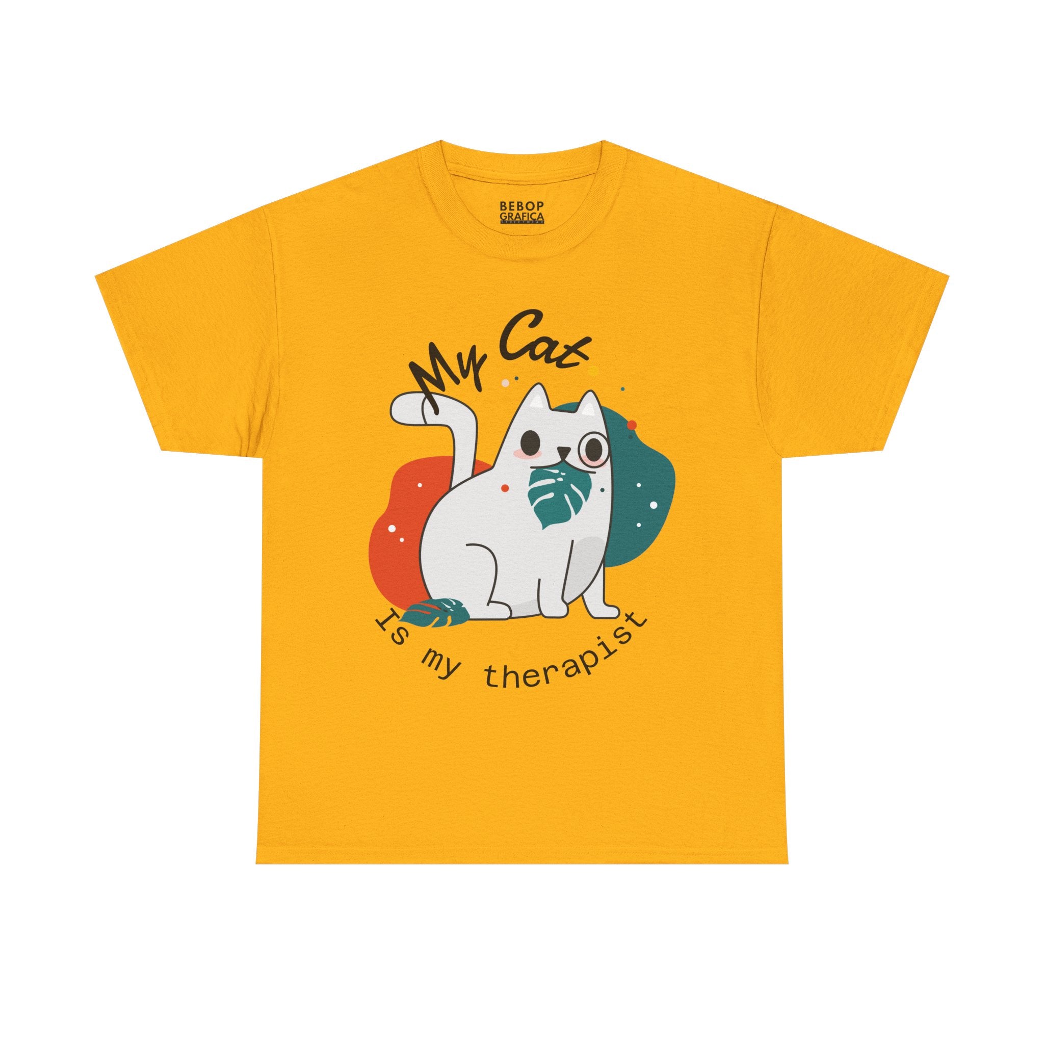 Cute Cat Therapist Tee, Funny Cat Lover Shirt, Gift for Cat Owners, Unisex Cotton Tee, Animal Therapy Apparel