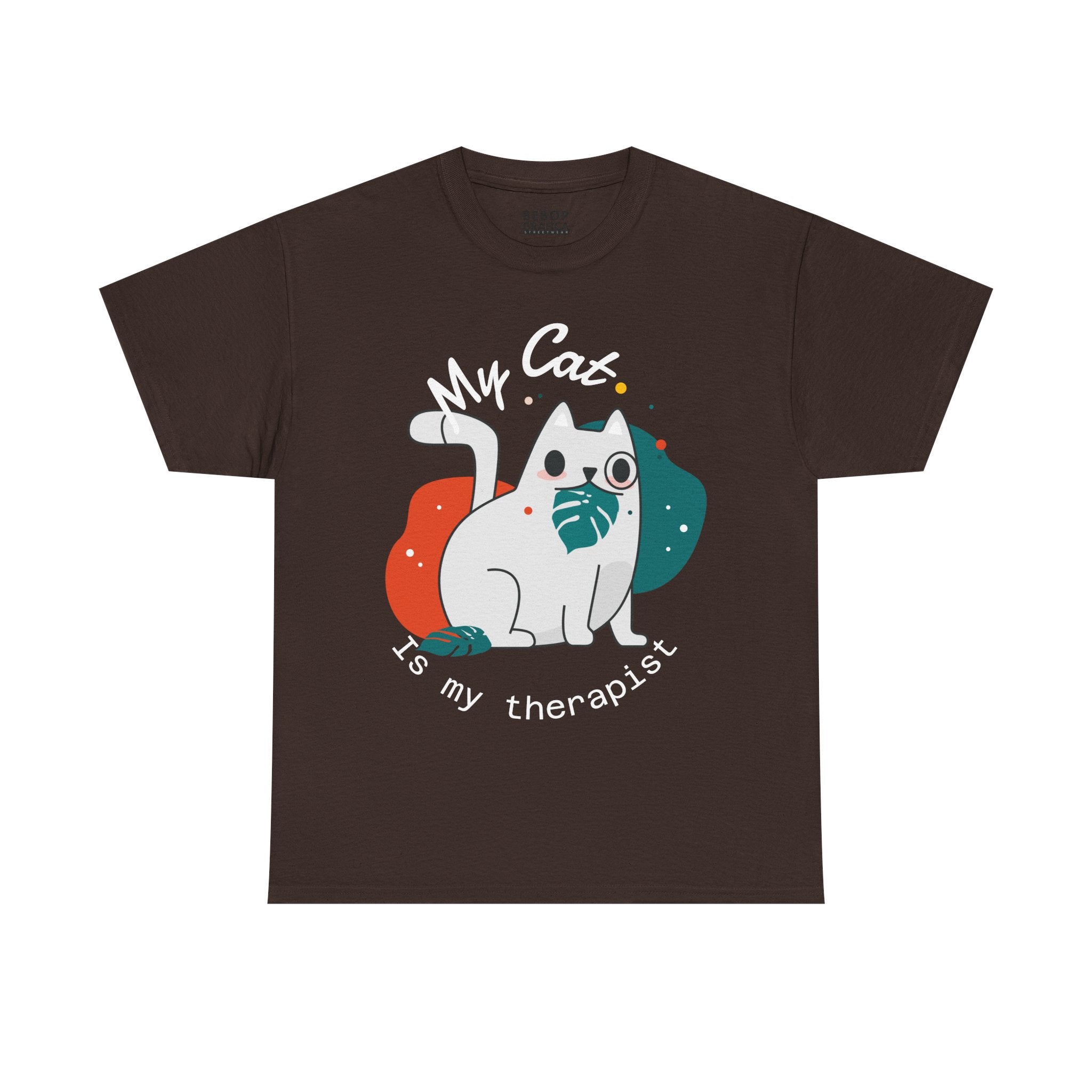 Cute Cat Therapist Tee, Funny Cat Lover Shirt, Gift for Cat Owners, Unisex Cotton Tee, Animal Therapy Apparel