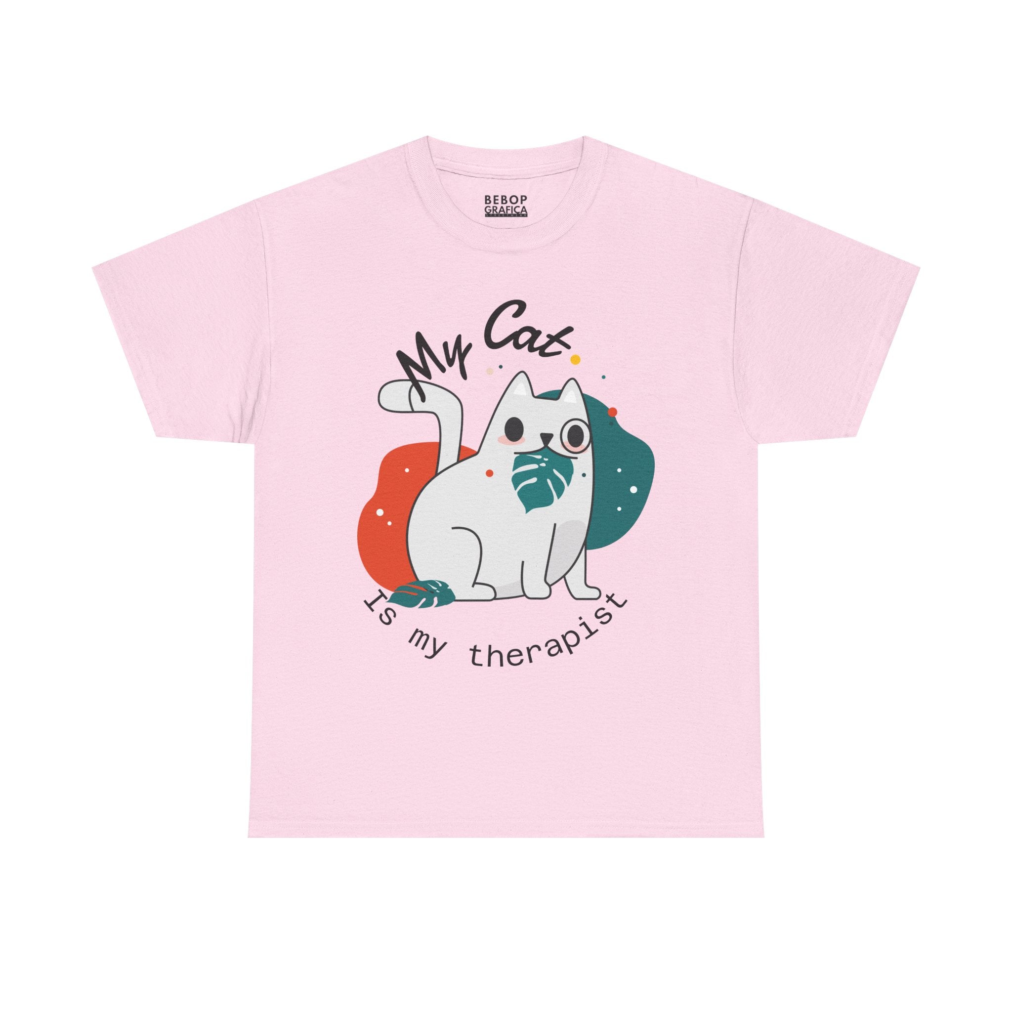 Cute Cat Therapist Tee, Funny Cat Lover Shirt, Gift for Cat Owners, Unisex Cotton Tee, Animal Therapy Apparel