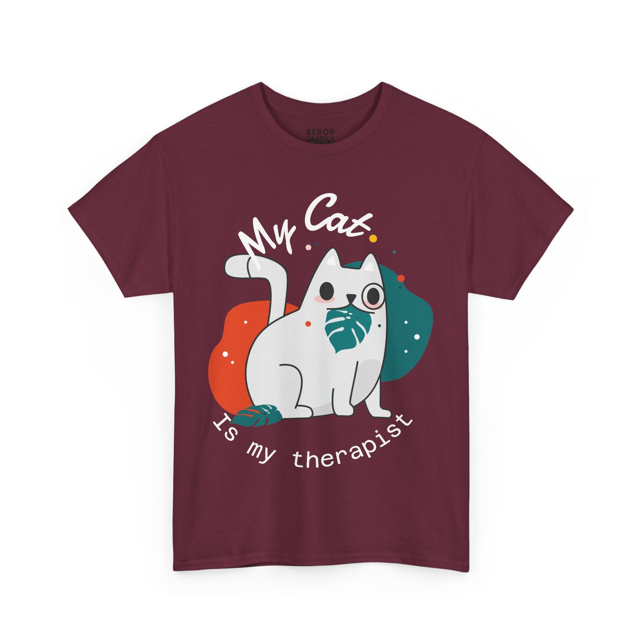 Cute Cat Therapist Tee, Funny Cat Lover Shirt, Gift for Cat Owners, Unisex Cotton Tee, Animal Therapy Apparel