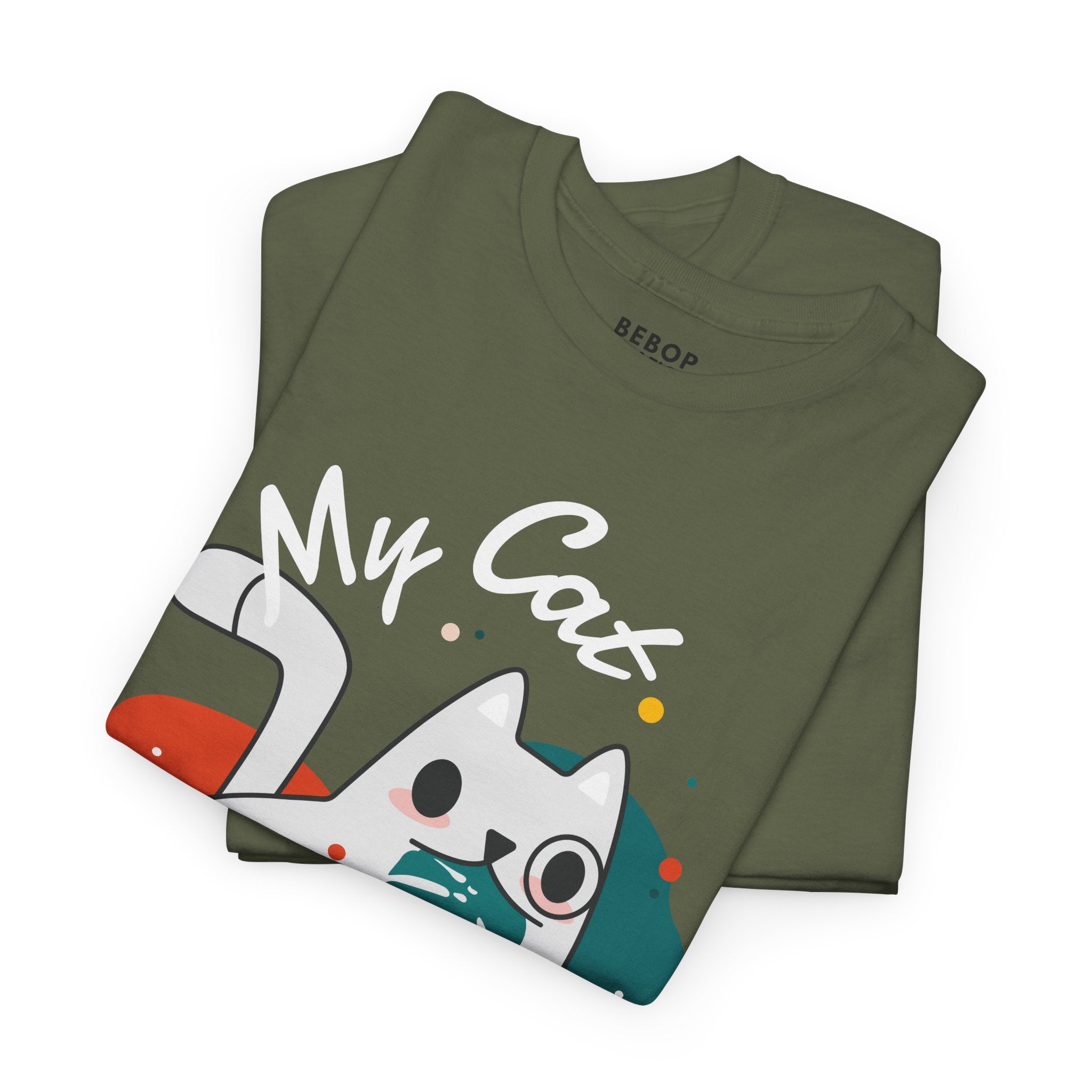 Grafica Cute Cat Therapist Tee, Funny Cat Lover Shirt, Gift for Cat Owners, Unisex Cotton Tee, Animal Therapy Apparel